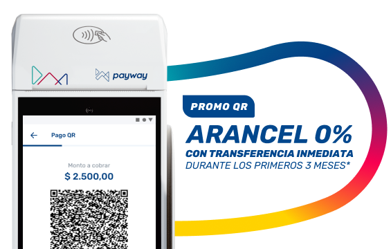 Aprovechá la promo cobrando con QR mediante transferencia inmediata desde tu terminal