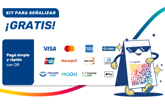 Señalizá tu local. Pegá las piezas y contale a tus clientes cómo pueden pagarte con QR