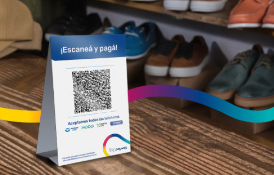 Señalización con código QR de Payway para cobrar desde la app